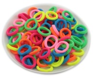 ELASTICKÉ VLÁSKY PRE DIEVČATÁ LYCRA MIX NEON 100 KS