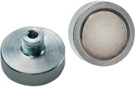 Plochý magnet, neodýmový, s objímkou ​​10x4,5/11,5mm