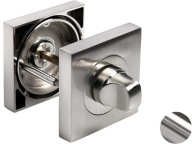 QUBIK WC ROZETA na dvere NIKEL, INOX OCEL