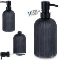 Dávkovač tekutého mydla, gél, prostriedok na umývanie riadu, kúpeľňová kuchyňa, čierna