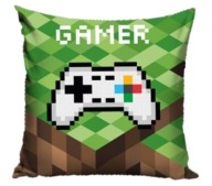 GAMER pre fanúšikov minecraftu obliečka na vankúš jasiek 40x40 zamat VELVET