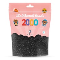 Nažehľovacie korálky 2000 BLACK La Manuli korálky 5mm Náhradná sada