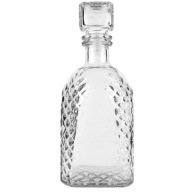0,5 l sklenená karafa ARK s korkom na whisky, víno, likér, vodu, 500 ml