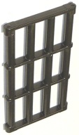 LEGO 92589 MRIEŽKA DOOR GATE GRID perleťovo šedá tmavá NOVINKA (2g)