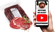 Surové mrazené mäso, hovädzie mäso, krmivo pre mladých psov junior BARF 1kg