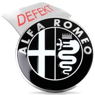 ZNAK ALFA ROMEO 74mm 147 156 159 mito DEFEKT!