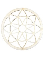 Základ prsteňa lapača snov, prelamovaná mandala, 25 cm kvet