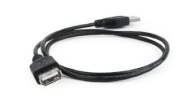 AM-AFI USB 2.0 predlžovací kábel 0,75m čierny