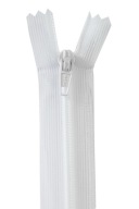 Transp na skrytý zips. C3 60 cm Biela