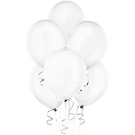 Pastelovo biele balóniky 25ks 27cm