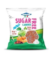 Jahodové cukríky bez cukru so stéviou 60g MANGINI