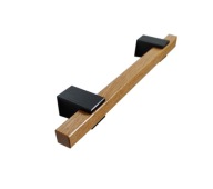 Drevená dubová nábytková úchytka Zábradlie, dĺžka 150mm, veľ. 80mm POLSKÝ VÝROBOK