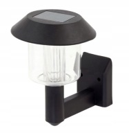 NÁSTENNÁ LAMPA SOLÁRNA ZÁHRADNÁ LAMPA LED NÁSTENNÁ LAMPA PLOT SCHODY ČIERNA ZD51