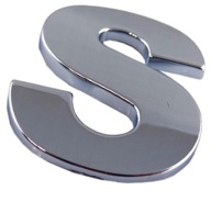 ZNAK PÍSMENO CHROMOVANÉ PÍSMENO S S VEĽKÉ 5,6 cm H4E90