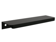 PREKRÝVANÁ NÁBYTKOVÁ ÚCHYTKA, HRANA, MAT ČIERNY KOV 6789A 160 / 180 MM
