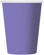 LEVANDUĽOVÉ PAPIEROVÉ ŠÁLKY Fialové narodeninové párty One Year Old 250ml 6 ks.
