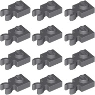 LEGO Plate Mod 1x1 klip tmavosivá DBG 6489464 4085d - 12ks