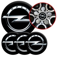 4 Emblémy Stredy ráfikov Kryty kolies Kolesá OPEL TOP SET 60mm