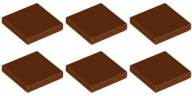 LEGO TILE 3068b DLAŽBA 2x2 hnedá (3g) 6 ks.