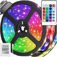 FAREBNÝ RGB LED PÁS 5M VODEODOLNÝ PÁS 2835 STOLNÝ SET + DIAĽKOVÉ OVLÁDANIE