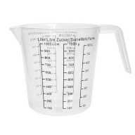 Plastová odmerka s výlevkou 1000 ml 1l