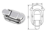 Zámok na kufre a kazety XLJ412, chróm, 59mm