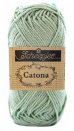 Priadza Scheepjes Catona 402 / strieborná zelená