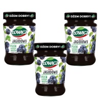 Łowicz Bobuľový džem s nízkym obsahom cukru 3x 280g