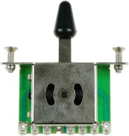 Kera 5P/SQ/ST/Black 5-polohový prepínač