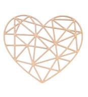 GEOMETRICKÝ DIAMANTOVÝ DEKOR SRDCE