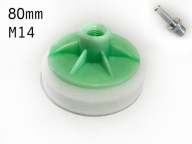 PODLOŽKA LEŠTIACA HUBKA 80mm MINI M14 BIELA ​​+ DRŽ