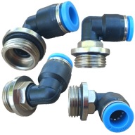 Uhlový pneumatický zásuvný konektor fi 8mm závit 3/8