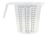PLASTOVÝ HRNČEK ODMERNÝ 1500ml 1,5 LITR