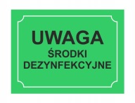 POZOR DEZINFEKČNÉ PROSTRIEDKY! - DOSKA