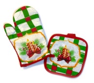 VIANOČNÁ SÚPRAVA RUKAVIČKA + VÝPAL Santa Claus 7
