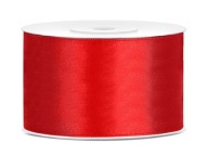 ČERVENÁ SATÉNOVÁ STUHA 38mm/25m