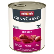 ANIMONDA GranCarno Adult so srdiečkami Mokré krmivo pre psov 800 g