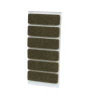 Plsťové podložky 1,5x5 cm, 6 ks, plsť pod nábytok