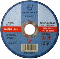 INOX DISK 125X1,2mm NA REZANIE KOVOVEJ OCELE LIATINY INOX DROT 125MM 1,2MM