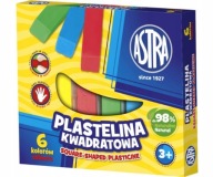ASTRA hranatá plastelína, 6 farieb