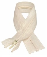 Skrytý zips tuhý púdrový krém 22 cm