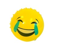 Nafukovacia gumená lopta so smajlíkmi emoji hrotmi