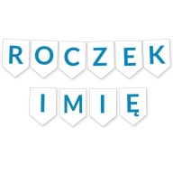 PRISPÔSOBENÝ BANNER Vlajka 1 ROK + MENO Modrá