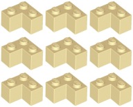 LEGO 2357 ROHOVÁ TEHLA 2x2 piesková NOVINKA (10g) 9 ks.
