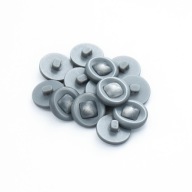 Gombíky 18mm pätka 10ks sivá