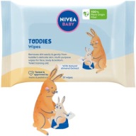 NIVEA BABY TODDIES UBÚRKY PRE DETI, VLHČENÉ, vyrobené z rastlinných vlákien