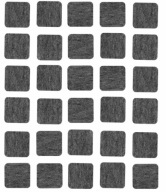 Samolepiace plstené podložky šedé 15x15mm balenie 30 ks - VORSTAHL