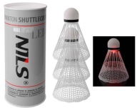 NILS NBL6193 NYLONOVÉ LED ŽALÚZIE 3 KS SADA LED BADMINTONOVÝCH ŽALÚZIÍ