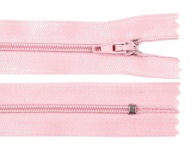 Nerozoberateľný pinlock špirálový zips 3mm / 22cm / POWDER PINK 136