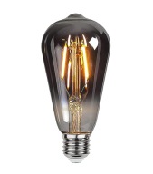 DEKORATÍVNA LED ŽIAROVKA E27 ST64 6W DYMOVÁ